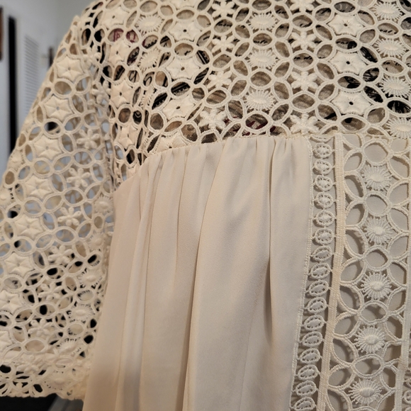 Cream Lace Overlay Top - Picture 5 of 5